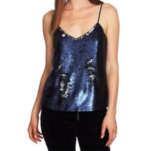 1.State Womens Sequins Cami Tank Top